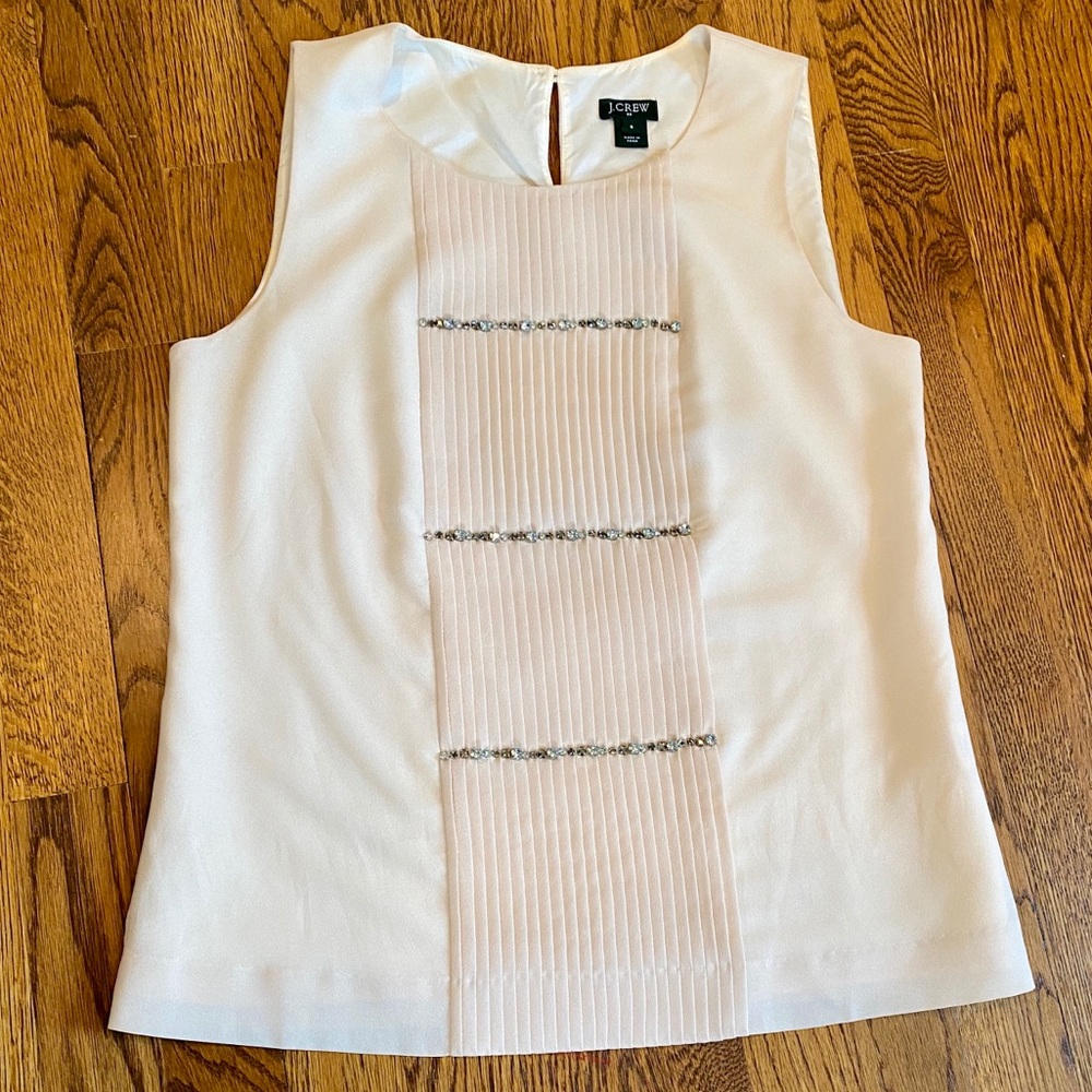 JCrew bejeweled shell